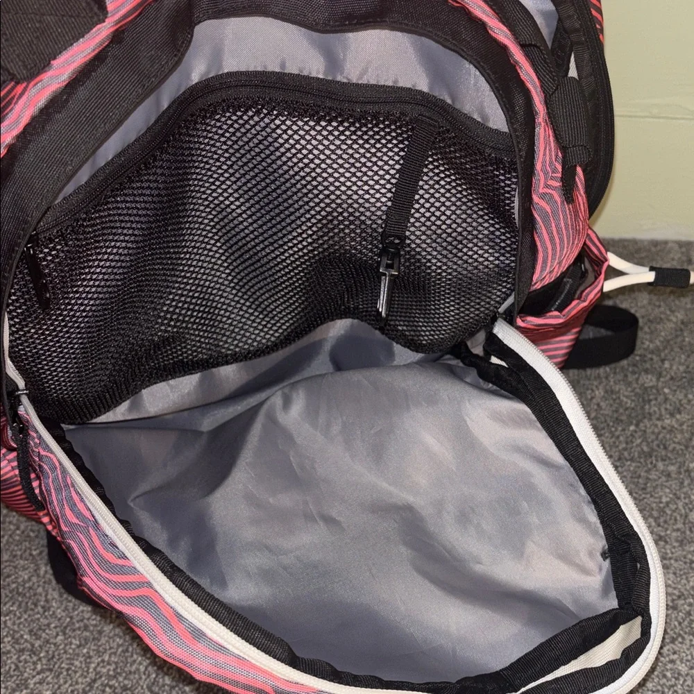 adidas Pink Striped Men's Backpack with Black Accents - Picture 7 of 7